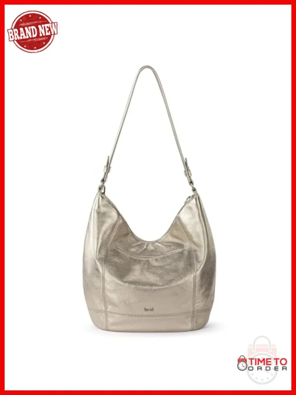 Large Premium Leather Hobo Bag with Zipper Pocket for Everyday Travel